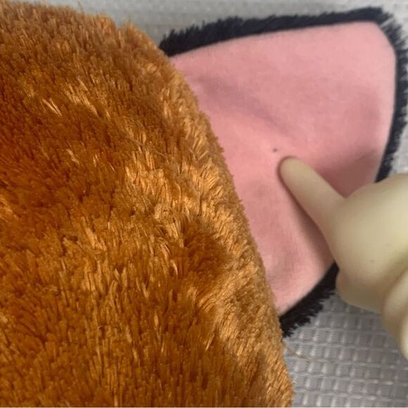 Fox Slick Beanie Boo Orange Fox Glitter Eyes Jumbo - Picture 8 of 10